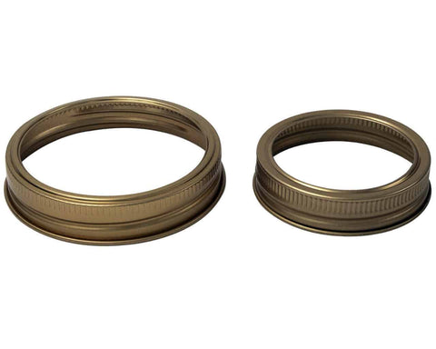 Copper bands for Mason jars, 10-pack