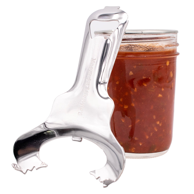 Load image into Gallery viewer, Mason Jar Dent-Free Lid Opener - Stainless Steel
