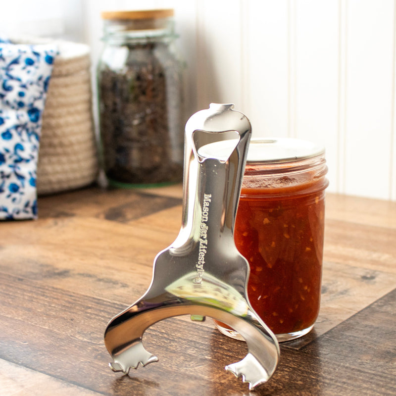 Load image into Gallery viewer, Mason Jar Dent-Free Lid Opener - Stainless Steel
