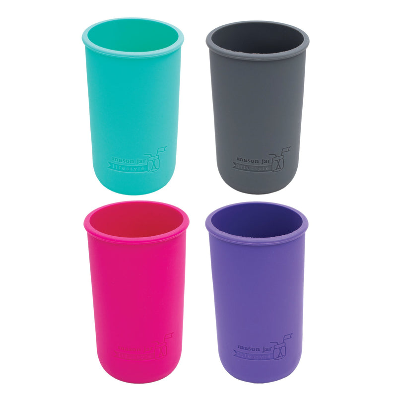 Load image into Gallery viewer, Silicone Sleeve for Pint &amp; a Half 24oz Ball Mason Jars
