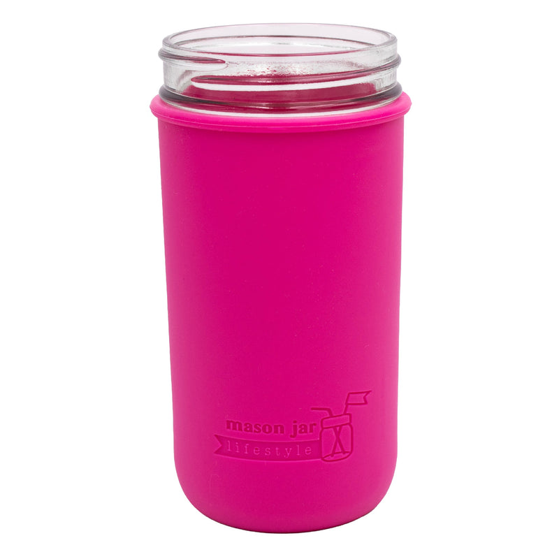 Load image into Gallery viewer, Silicone Sleeve for Pint &amp; Half 24oz Mason Jars
