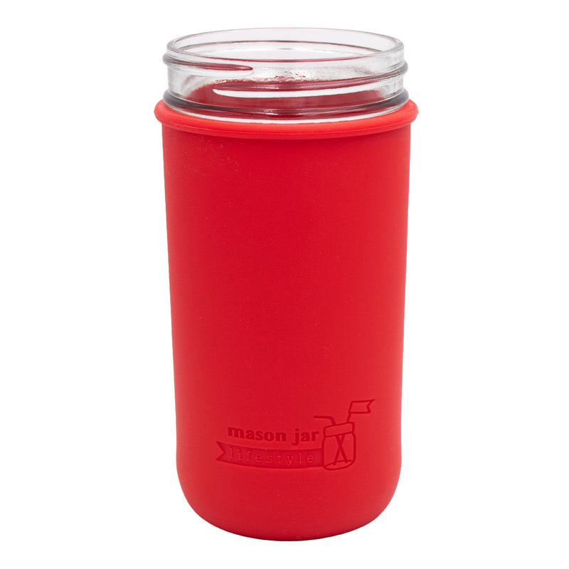Load image into Gallery viewer, Silicone Sleeve for Pint &amp; Half 24oz Mason Jars
