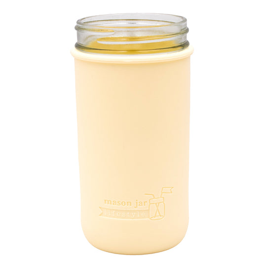 Silicone Sleeve for Pint & Half 24oz Mason Jars, shown in use, view 36