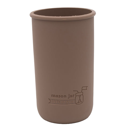 Silicone Sleeve for Pint & Half 24oz Mason Jars, shown in use, view 35