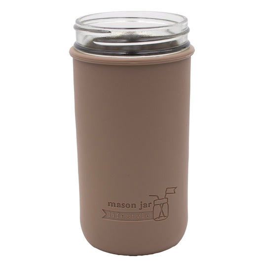Silicone Sleeve for Pint & Half 24oz Mason Jars, shown in use, view 37