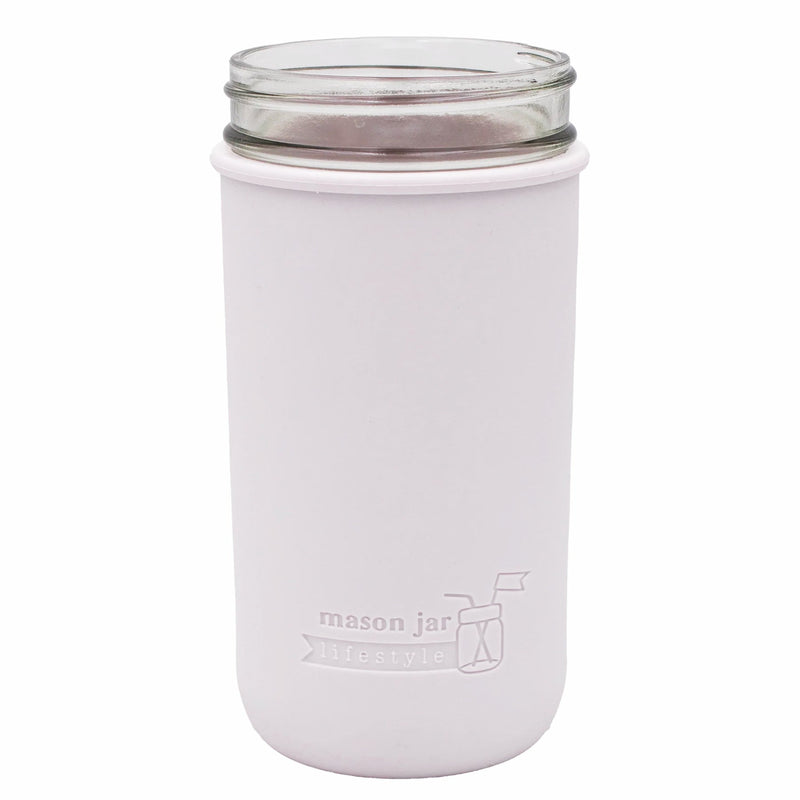 Load image into Gallery viewer, Silicone Sleeve for Wide Mouth Pint &amp; Half 24oz Mason Jars
