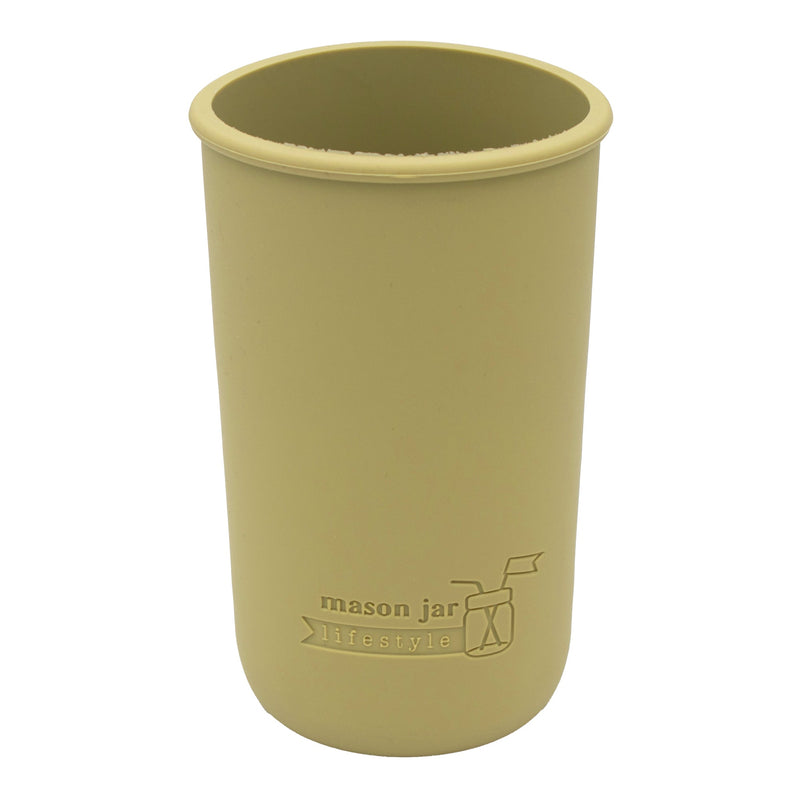 Load image into Gallery viewer, Silicone Sleeve for Pint &amp; Half 24oz Mason Jars, shown in use, view 38
