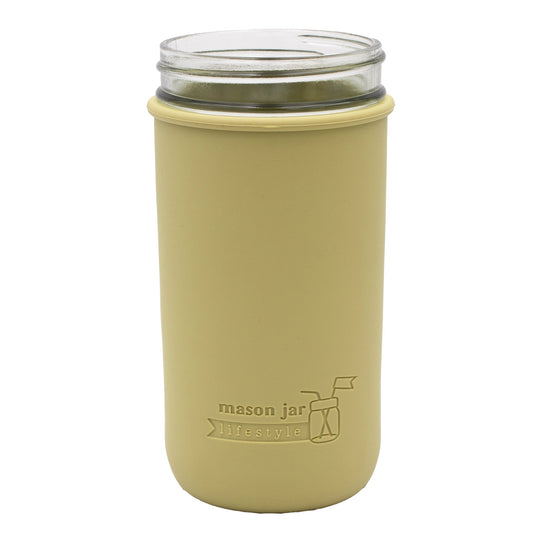 Silicone Sleeve for Pint & Half 24oz Mason Jars, shown in use, view 39