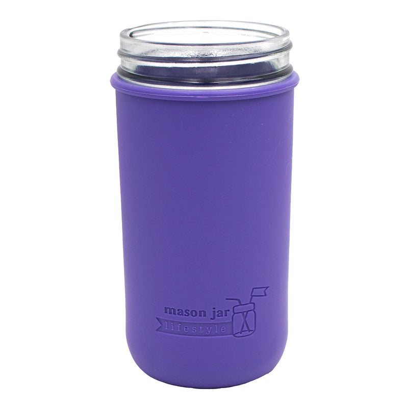 Load image into Gallery viewer, Silicone Sleeve for Pint &amp; a Half 24oz Ball Mason Jars
