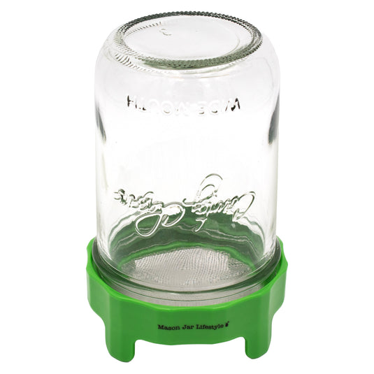 Rust Proof Sprouting Lid with Built-In Stand for Wide Mouth Mason Jars