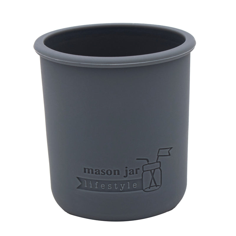 Load image into Gallery viewer, Silicone Sleeve for Regular Mouth Half Pint 8oz Mason Jars
