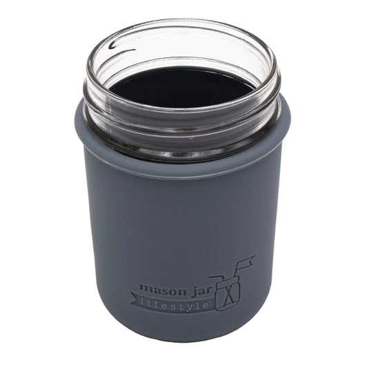 Silicone Sleeve for Regular Mouth Half Pint 8oz Mason Jars