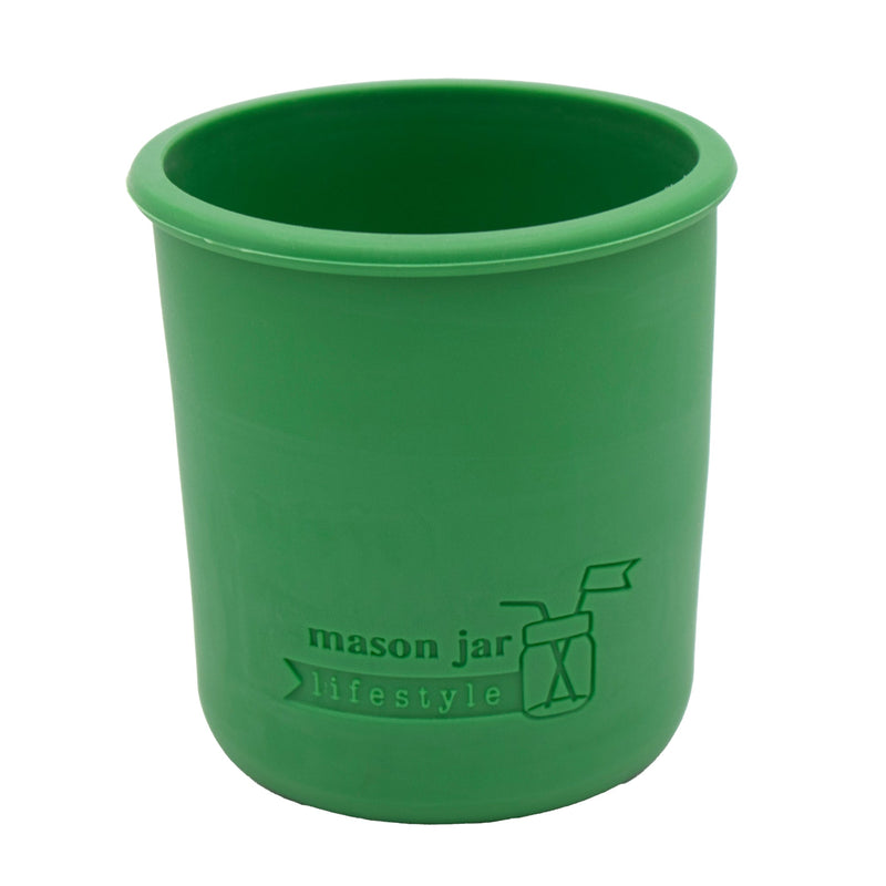 Load image into Gallery viewer, Silicone Sleeve for Regular Mouth Half Pint 8oz Mason Jars
