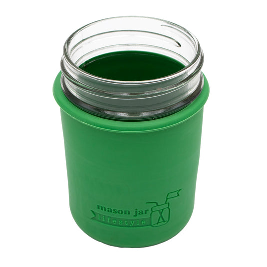 Silicone Sleeve for Regular Mouth Half Pint 8oz Mason Jars