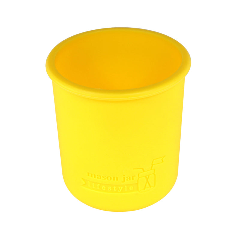 Load image into Gallery viewer, Silicone Sleeve for Regular Mouth Half Pint 8oz Mason Jars

