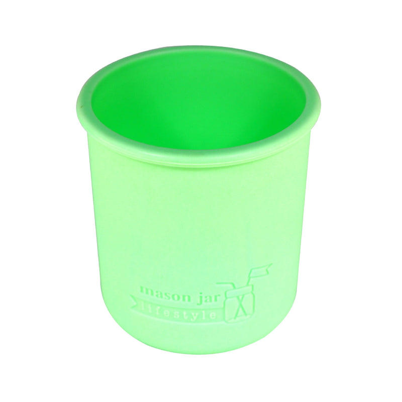 Load image into Gallery viewer, Silicone Sleeve for Regular Mouth Half Pint 8oz Mason Jars
