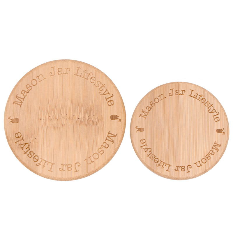 Load image into Gallery viewer, Bamboo Storage Stopper Lids for Mason Jars
