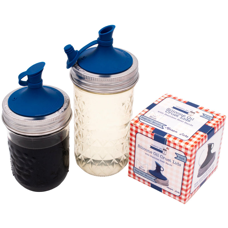 Load image into Gallery viewer, Silicone Oil Cruet Pour Lid for Mason Jars
