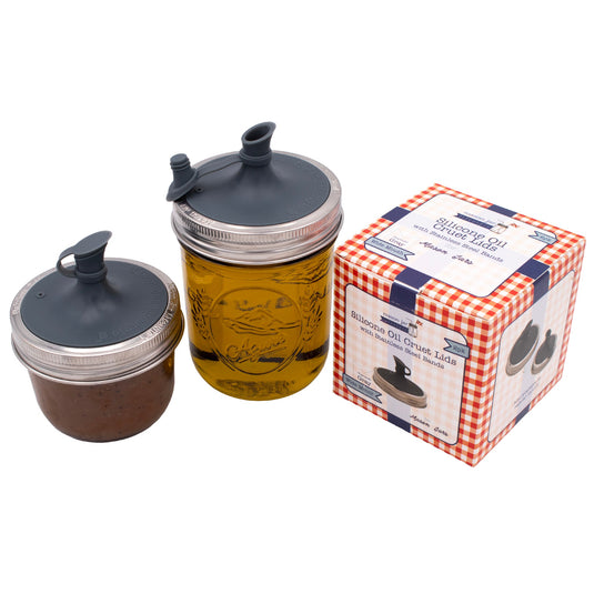 Silicone Oil Cruet Pour Lid for Mason Jars