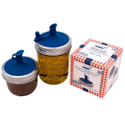 Silicone Oil Cruet Pour Lid for Mason Jars