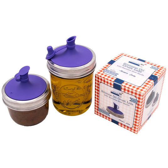 Silicone Oil Cruet Pour Lid for Mason Jars