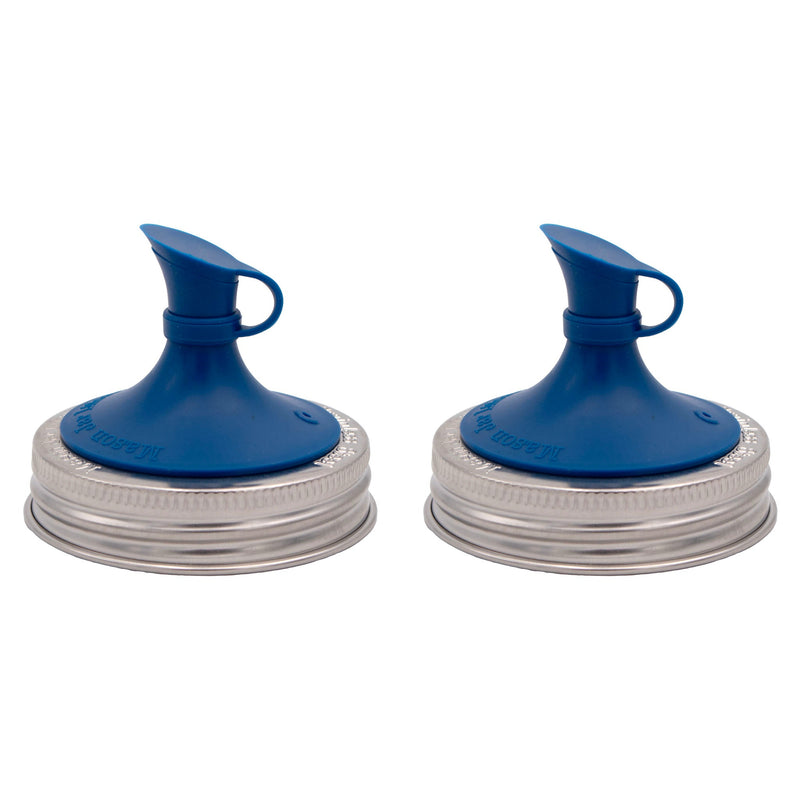 Load image into Gallery viewer, Silicone Oil Cruet Pour Lid for Mason Jars
