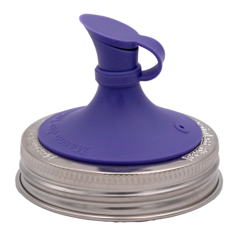 Load image into Gallery viewer, Silicone Oil Cruet Pour Lid for Mason Jars
