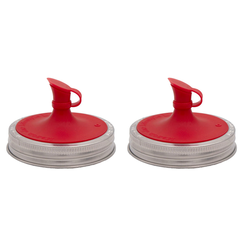 Load image into Gallery viewer, Silicone Oil Cruet Pour Lid for Mason Jars
