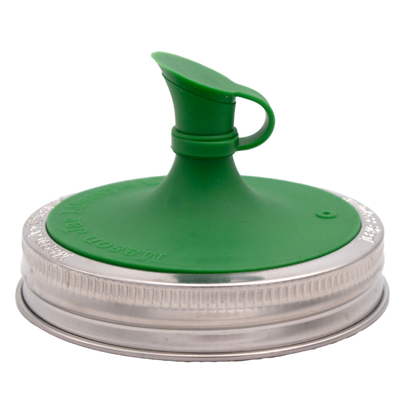 Load image into Gallery viewer, Silicone Oil Cruet Pour Lid for Mason Jars

