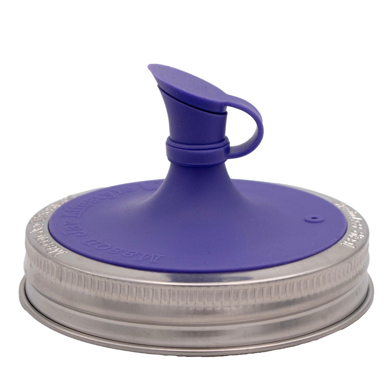 Load image into Gallery viewer, Silicone Oil Cruet Pour Lid for Mason Jars
