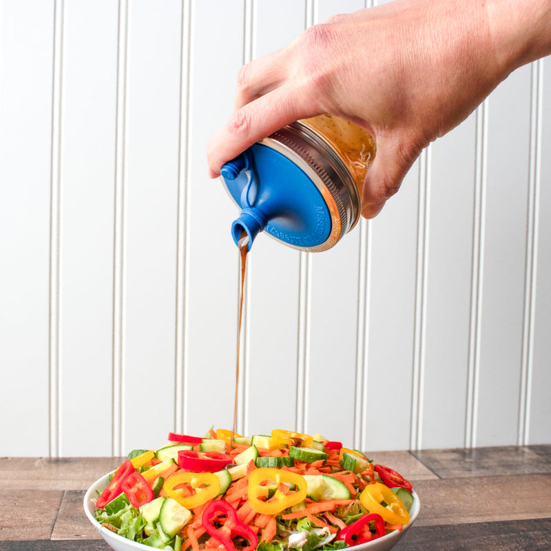 Load image into Gallery viewer, Silicone Oil Cruet Pour Lid for Mason Jars
