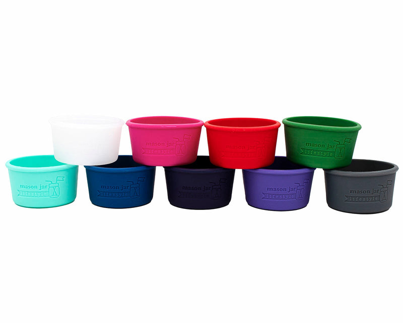 Load image into Gallery viewer, Silicone Sleeve for 4oz Mason Jars
