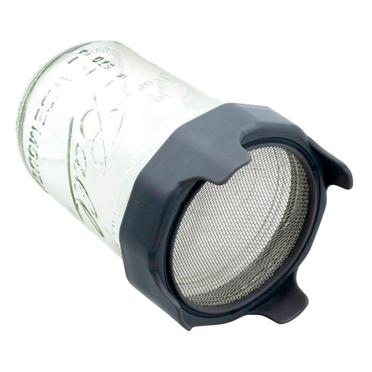 Rust Proof Sprouting Lid with Built-In Stand for Wide Mouth Mason Jars