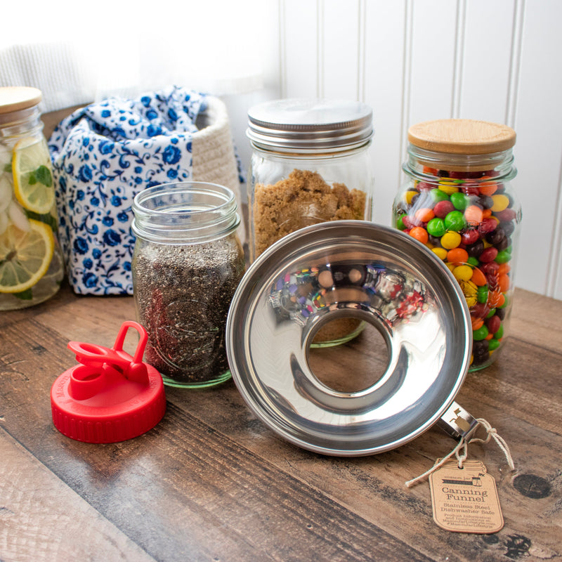 Load image into Gallery viewer, Stainless Steel Canning Funnel for Mason Jars
