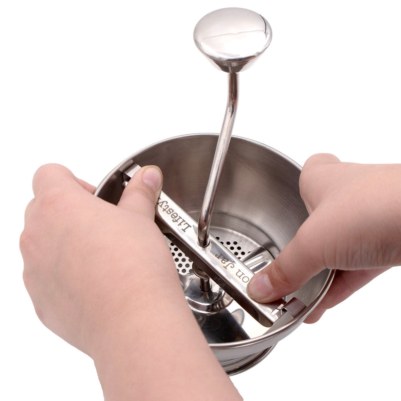 Load image into Gallery viewer, Food Mill for Wide Mouth Mason Jars
