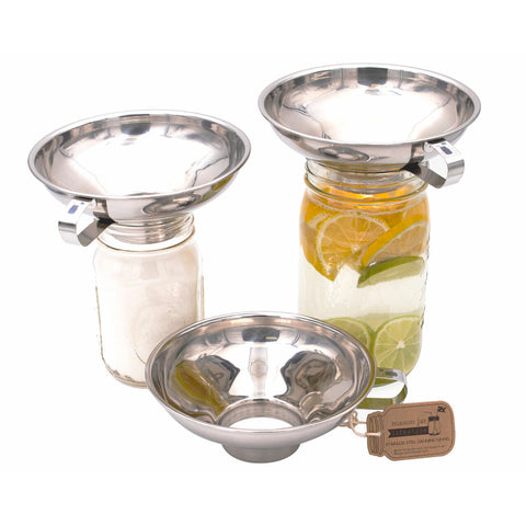 Stainless steel canning funnel