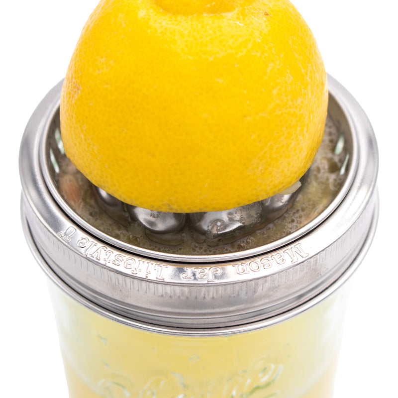 Load image into Gallery viewer, Juicing Stainless Steel Lid for Wide Mouth Mason Jars
