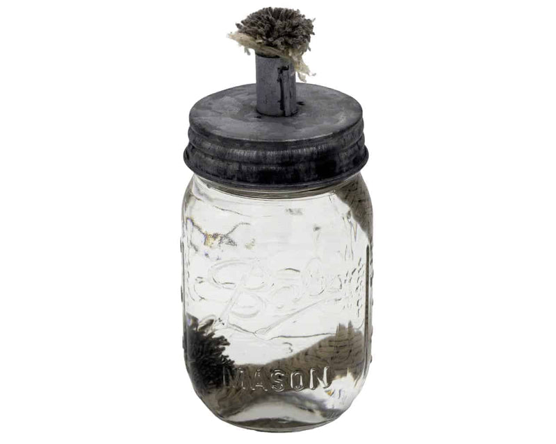Load image into Gallery viewer, Tiki Torch Oil Lamp Galvanized Metal Lid for Mason Jars
