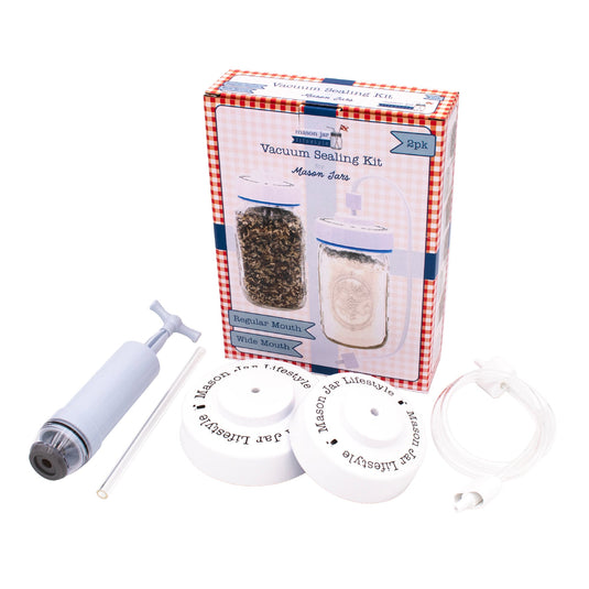Vacuum Sealing Kit for Regular and Wide Mouth Mason Jars