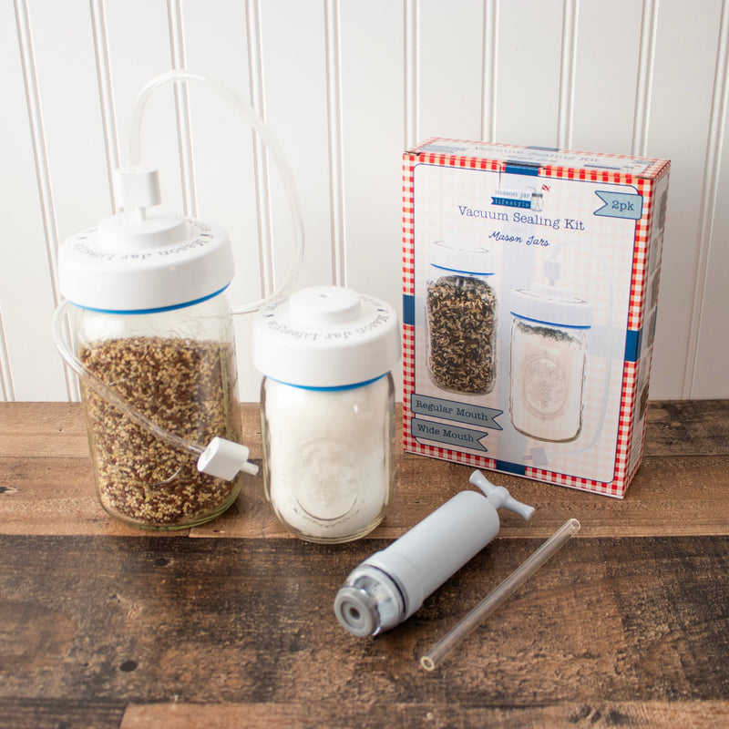 Load image into Gallery viewer, Vacuum Sealing Kit for Regular and Wide Mouth Mason Jars
