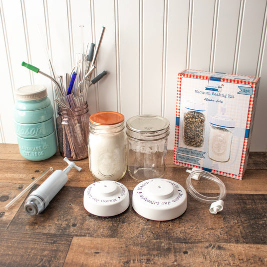 Vacuum Sealing Kit for Regular and Wide Mouth Mason Jars