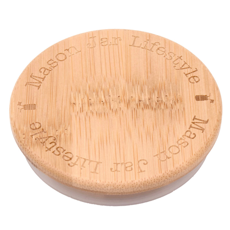 Load image into Gallery viewer, Bamboo Storage Stopper Lids for Mason Jars 6 Pack

