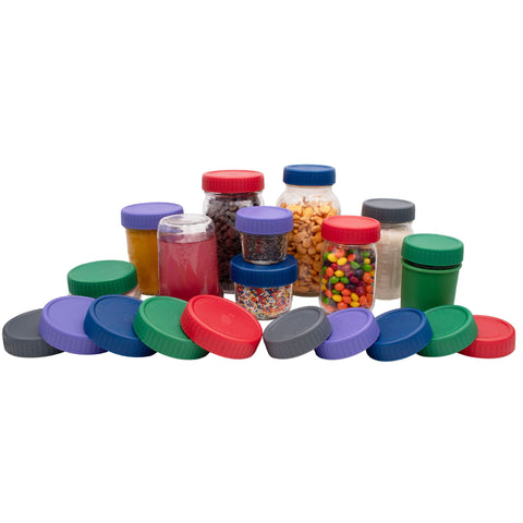Leak proof plastic storage lids with silicone liners