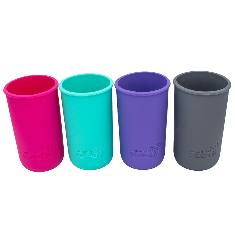 Load image into Gallery viewer, Silicone Sleeve for Pint &amp; Half 24oz Mason Jars, additional product view 42
