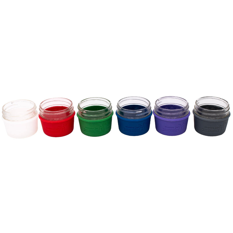 Load image into Gallery viewer, Silicone Sleeve for 4oz Mason Jars
