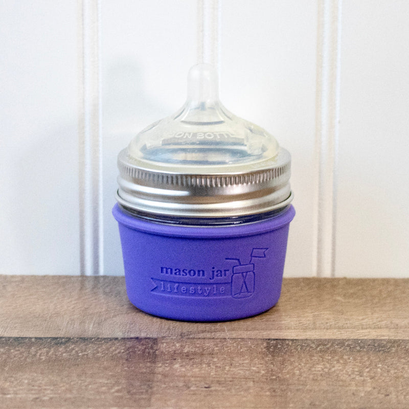 Load image into Gallery viewer, Silicone Sleeve for 4oz Mason Jars

