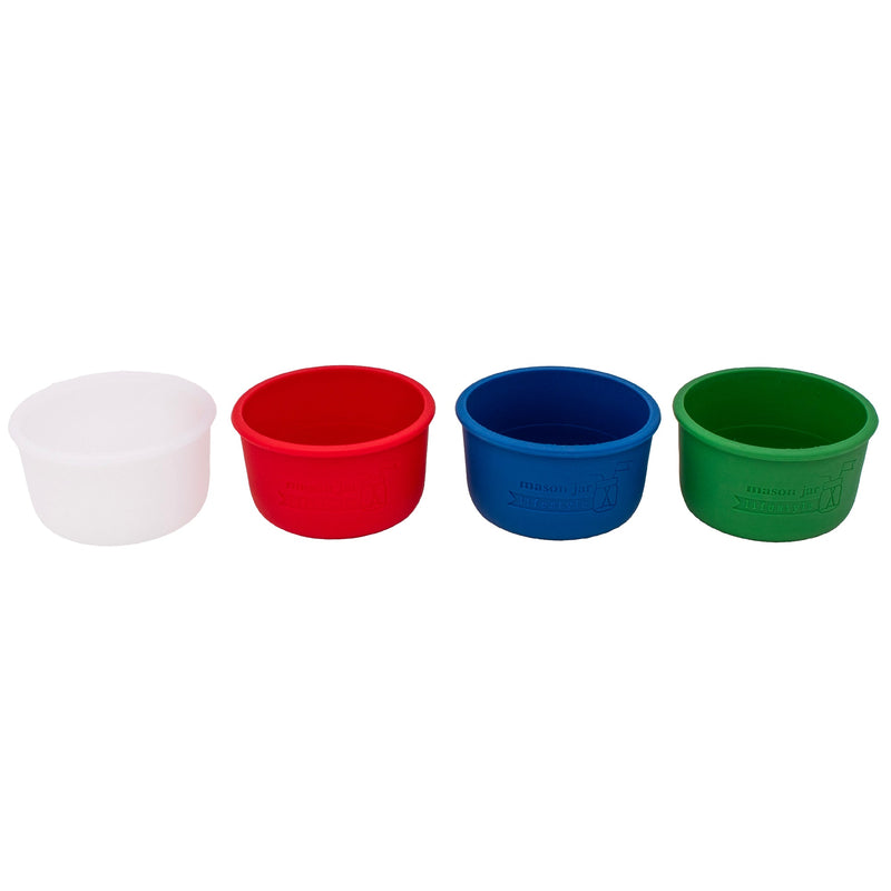Load image into Gallery viewer, Silicone Sleeve for Wide Mouth Half Pint 8oz Mason Jars
