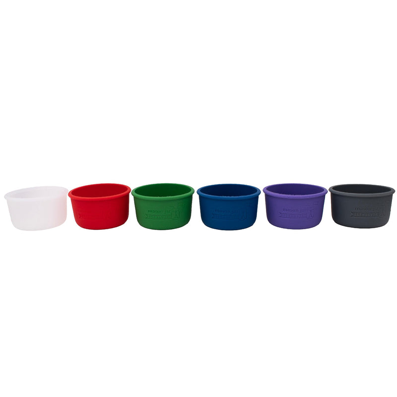 Load image into Gallery viewer, Silicone Sleeve for Wide Mouth Half Pint 8oz Mason Jars
