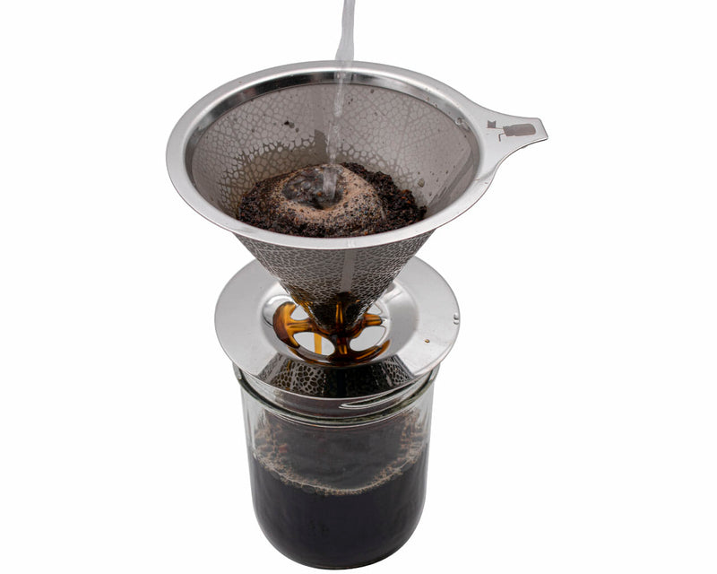 Load image into Gallery viewer, Pour Over Drip Coffee Stainless Steel Filter for Mason Jars
