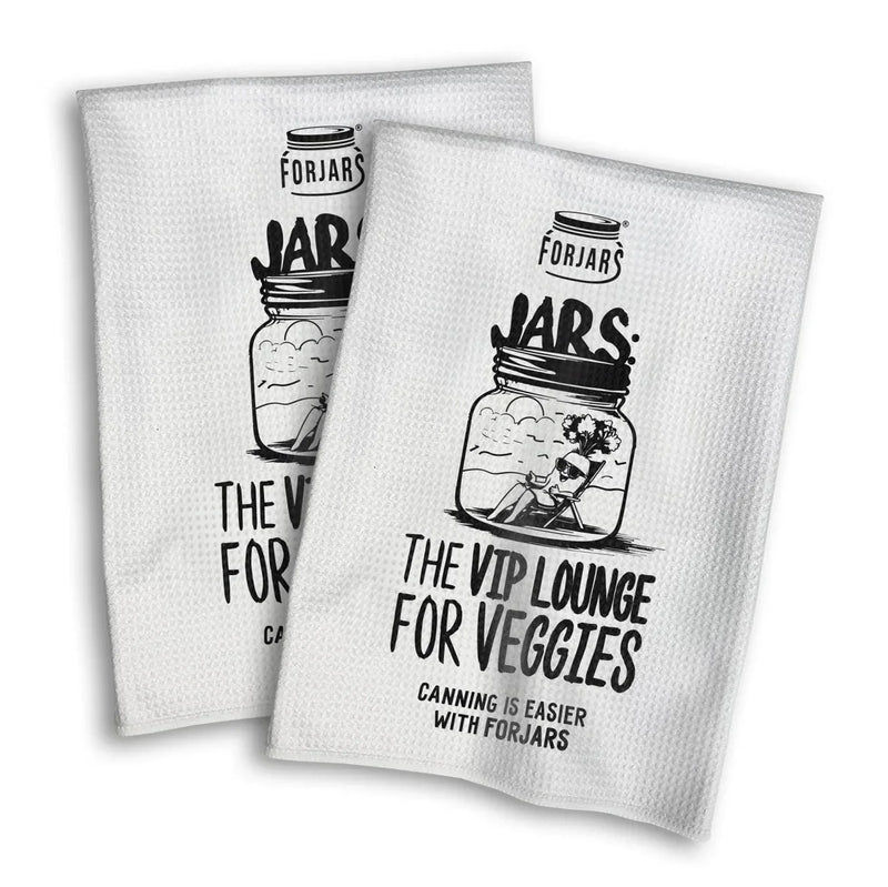 Load image into Gallery viewer, Waffle Towels – White with Printed Patterns (2-Pack)
